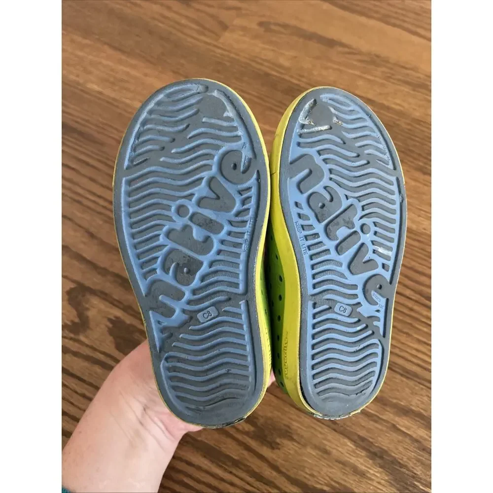 NATIVE JEFFERSON Ombre Blue Yellow WATER SANDALS SNEAKER SHOES TODDLER Child 8